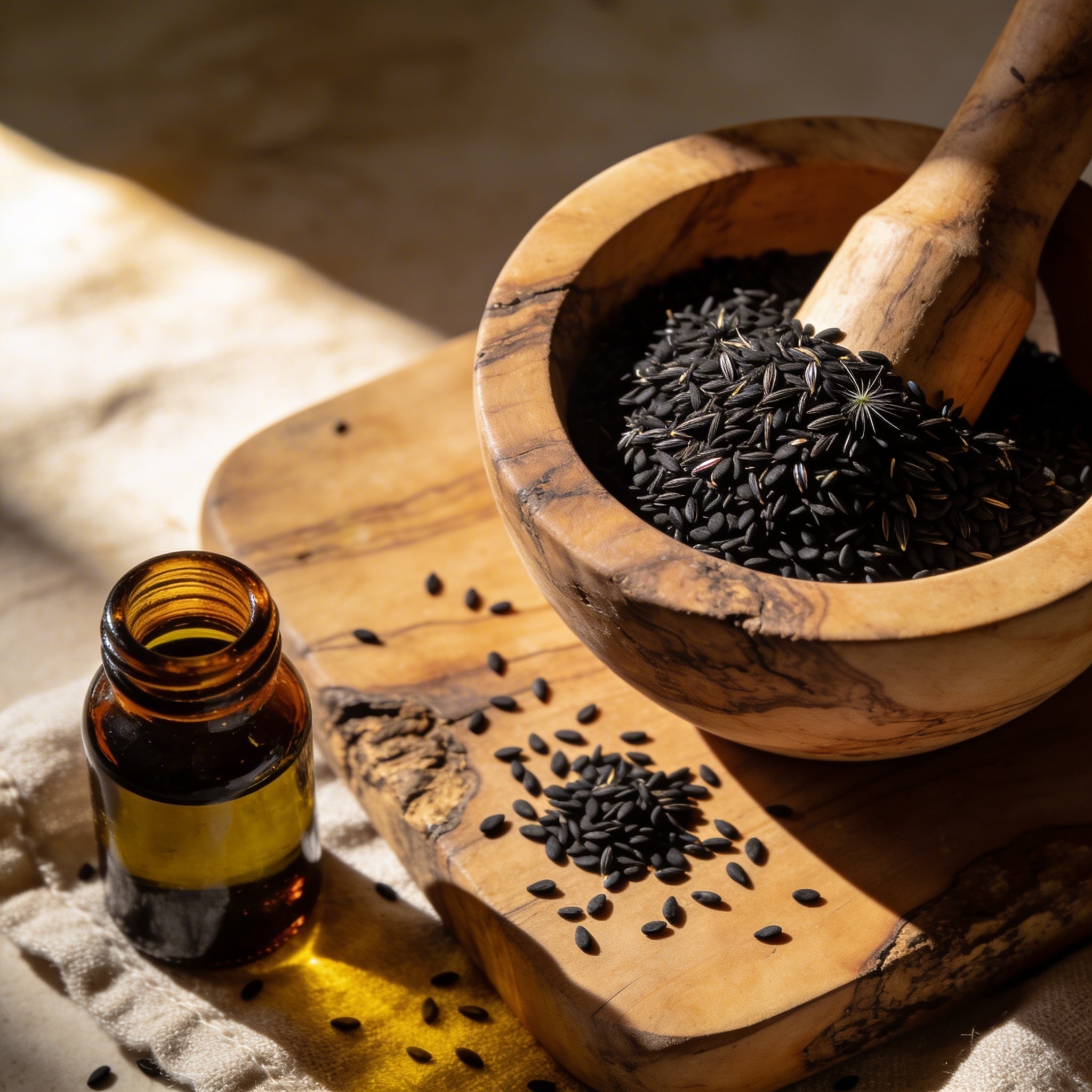 Huile de graines de nigelle — Nigella sativa