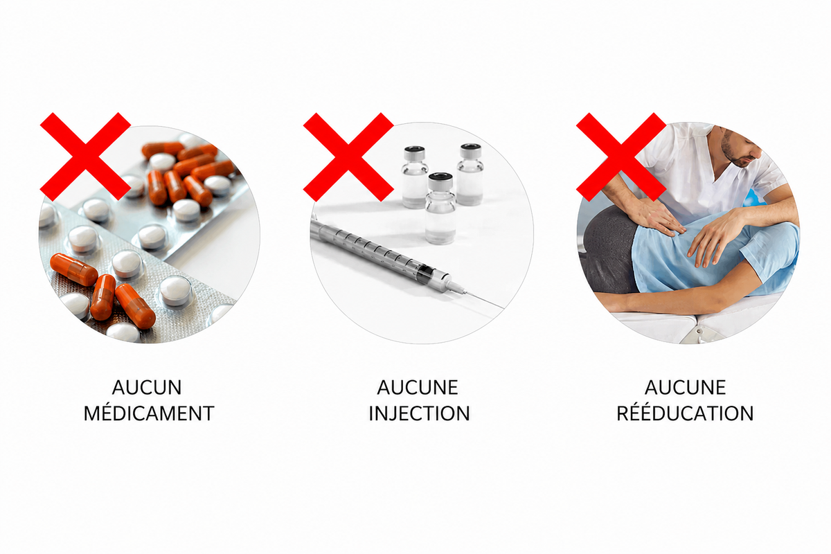 Antidouleurs, infiltrations de cortisone, étirements et massages