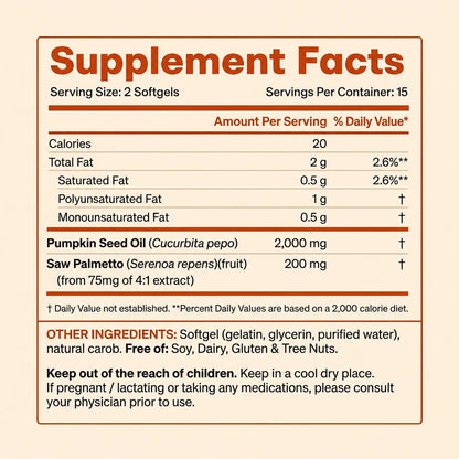 Capillys - informations nutritionnelles